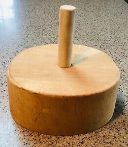 Millinery Wooden Hat Block Stand Base Free Shipping 