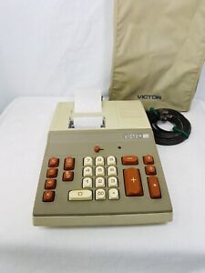 Vintage Victor 100 Electric Adding Machine Printing Calculator Tested Works