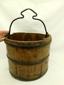 Antique Water Bucket Shandong Province China Late 1800 S