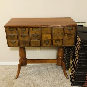 18 Drawer Library Card Catalog Vintage Local Pickup Only In Central Arkansas