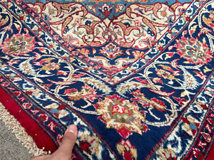 9x12 Colorful Oriental Rug Handmade Vintage Hand Knotted Big Traditional Antique
