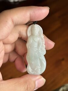 Certified Buddha 100 Natural A Jade Jadeite Pendant Hand Carved