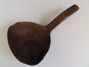 Antique 19th Century Large Wood Indian Spoon Ladle Well Worn
