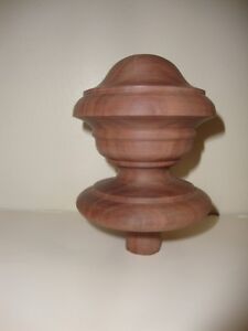 Wood Finial Unfinished For Newel Post Finial Or Cap 92