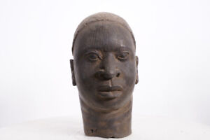 Yoruba Bronze Ife Head 12 Nigeria African Tribal Art
