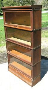 Antique 1910 Oak Hale 6 Piece Barrister Stacking Lawyer S Sectional Bookcase