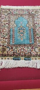 Turkish Hereke Silk Rug Oriental In Excellent Condition 17 By 20 Signed