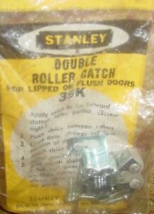 Vintage Stanley Hardware Cabinet Cupboard Hoosier Door Roller Catch 35k Usa Nos