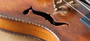 Old Vintage Violin 4 4 Geige Viola Cello Fiddle Label Georges Chanot Nr 4977