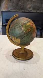 Vintage J Chein Co World Globe Rotating Base