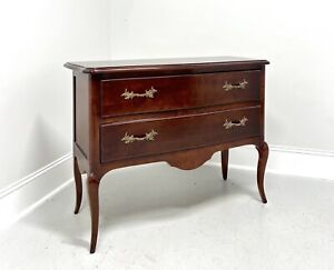 Late 20th Century Cherry French Provincial Louis Xv Two Drawer Occasional Chest
