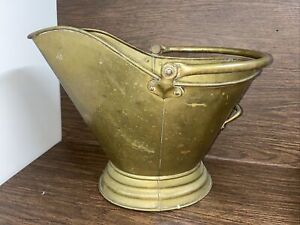 Vintage Brass Coal Bucket F