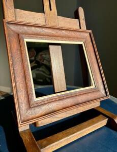 Superb Antique Oak Picture Frame 9 X 7 5 Rebate Arts Crafts Nouveau Mission
