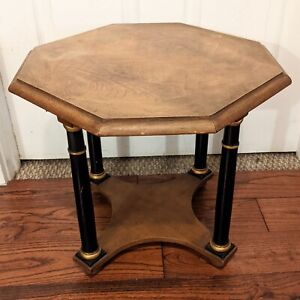 Vintage Baker Furniture Neoclassical Empire Style Side Accent Table Octogan