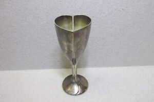 International Silver Company Silver Plated Heart Shaped Matched Goblets
