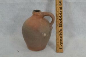Antique Early Small Ovoid Jug Crock 6 In Stoneware Rare 18th 19th C Original