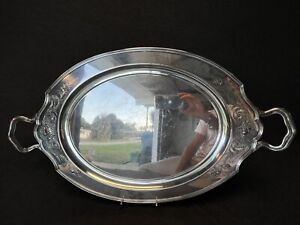 Wilcox Silverplate Lady Mary Huge Butlers Tray Vintage Fancy