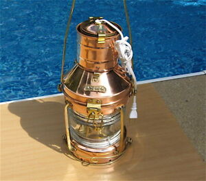 Maritime Copper Anchor Light Electric Or Oil