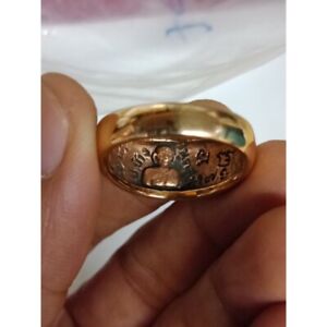 Ring Pirod Size 10 Lp Chang Wat Nhonyaimao Temple Talisman Thai Buddha Amulet
