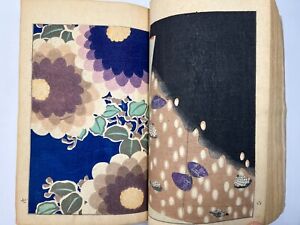Japanese Woodblock Print Book Shin Zuan Vol 3 135prints Kamisaka Sekka Kimono