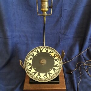 Vtg Ships Binnacle Compass Converted To Electric Nautical Maritime Table Lamp