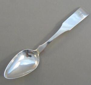 Antique Southern Coin Silver Dessert Spoon Holland Baltimore Md C 1835