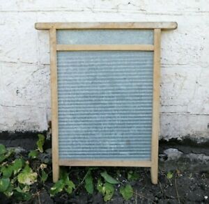 Vintage Primitive Tool Old Washboard Country Laundry Room Decor Hand Wash Board