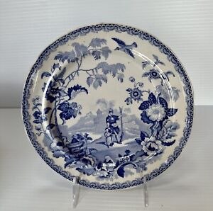 Staffordshire Transferware Mandarin Opaque China Plate 03 C 1830