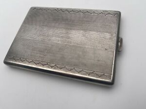Antique Solid Silver Cigarette Card Case