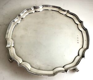 Hallmarked Solid English Silver Salver London 1968 538g D J Silver Repairs R03