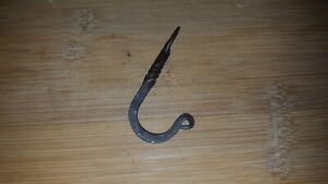 Hand Forged Hook With Decorative Twist 10 