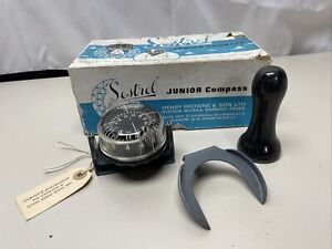 Vintage Sestrel Junior Compass In Original Box Dinghies Rowing Boats Canoes 