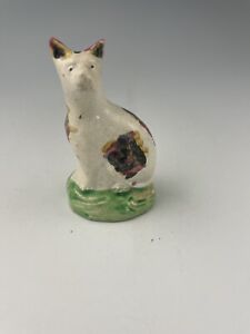 Genuine Antique Staffordshire Cat