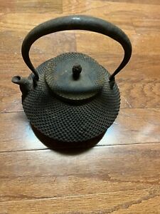 Japanese Cast Iron Tetsubin Teapot Antique See Description 