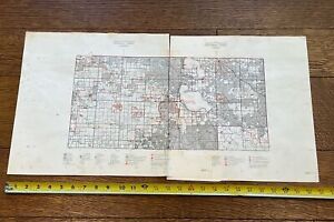 Vintage 1963 Roscommon Missaukee County Higgons Lake Road Forest Map M6 