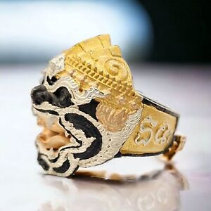 Thai Amulet Ring Hanuman Bring Success Lucky Charm Pendant Lp Phat Genuine 100 