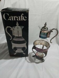 Carafe Leonard Silver Plated 10 Cup Warmer 1153 W Box Coffee Pot Kitchenware