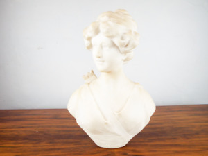 Antique 19th C Adolfo Cipriani Art Sculpture Diana Signed 14 Alabaster Italian