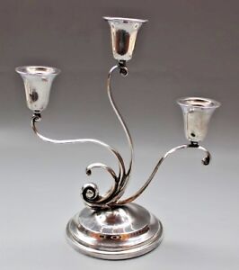 Sale Dreamlike Art Nouveau Candle Holder 800 Silver Plated 19 20 Th Jugendstil