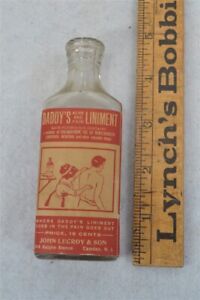 Antique Bottle Advertising Label Daddy S Liniment Medicine Quack 1890 Original