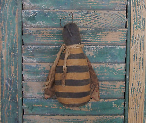 Primitive Bumblebee Doll Decorative Summer Farmhouse Bee Decor 3 Handmade
