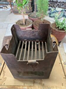 Vintage Indian Old Iron Barbeque Tandoor Stove Charcoal Cooking Gas Stove Sigdi