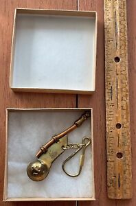 Solid Brass Copper Bosun S Whistle Only One I Have Seen W Ship Etching Ab