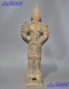 Tang Dynasty Tangsancai Pottery Porcelain Sacrifice Warrior Guard Private Statue