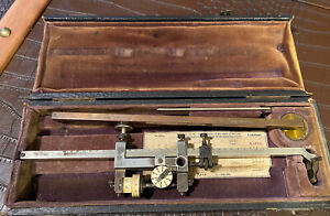 Antique G Coradi Zurich Switzerland Planimeter Complete In Box