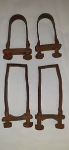 Wi Barn Antique Primitive Horse Drawn Wagon Parts Axle Clips Leaf Spring Clips