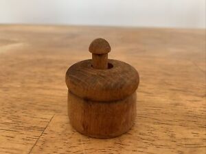Vintage Miniature Wooden Butter Mold Press Or Butter Pat With Star Design