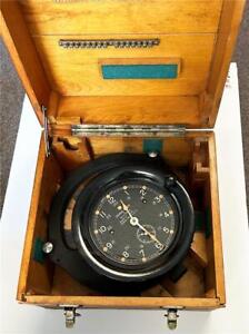 Seth Thomas Course Clock U S Navy Zig Zag Mark 2 Mod 1 Clock Wwii 1942