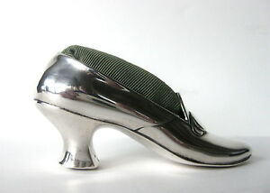 Antique Sterling Silver Shoe Pin Cushion From Gorham Company