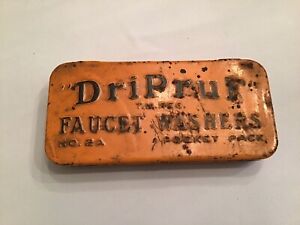 Antique Dri Pruf Faucet Washers Container